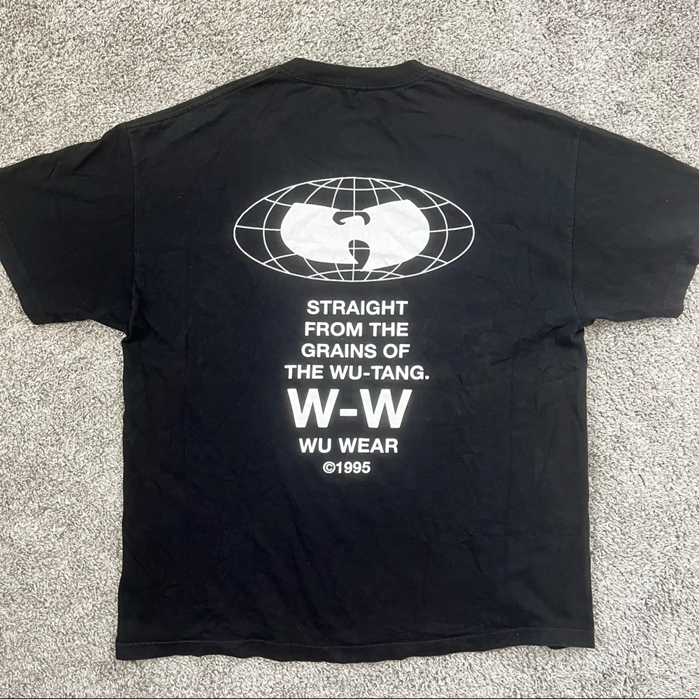 Wu-Wear Shirt Size XL Wu-Tang Rza Raekwon Gza WuTang Black Wu Globe